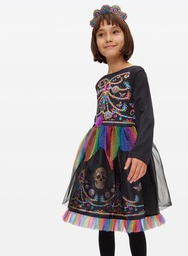 Halloween Novelty Day Of The Dead Fancy Dress Costume