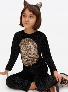 Halloween Black Cat Fancy Dress Costume