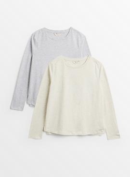 MATERNITY Nursing Long Sleeve T-Shirts 2 Pack