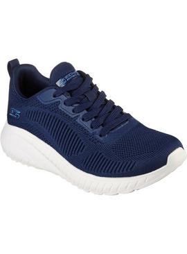 SKECHERS Bob Squad Chaos Face Off Trainer Navy 