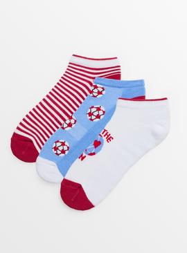 Football Trainer Socks 3 Pack 4-8