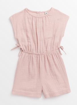 Pink Woven Playsuit 9 years