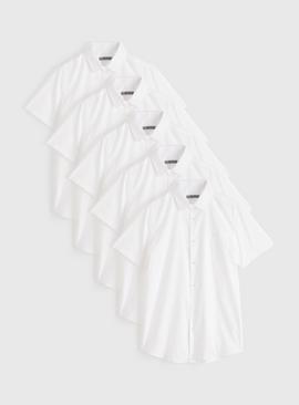 White Slim Fit Formal Shirt 5 Pack