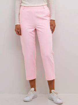 KAFFE Sakura Elastic Waist Suit Trousers Light Pink 