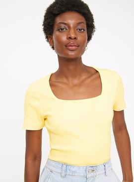 Square Neck Short Sleeve Top  