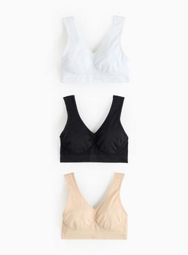 Seamless Non-Wired Crop Top 3 Pack