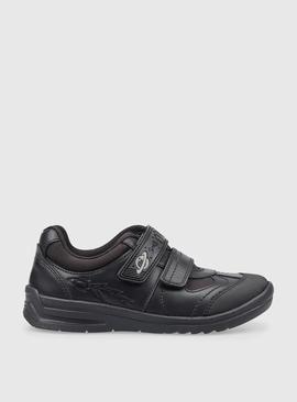 START-RITE Rocket Black Leather Tough School Shoes