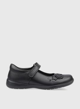 START-RITE Wish Black Leather Mary Jane School Shoes