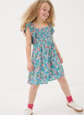 FATFACE Watermelon Frill Dress