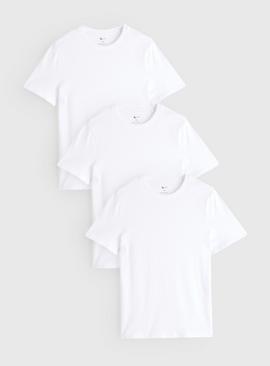 White Core Short Sleeve T-Shirt 3 Pack