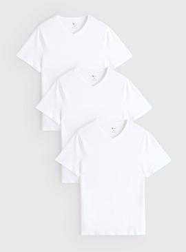 White Core Short Sleeve T-Shirt 3 Pack