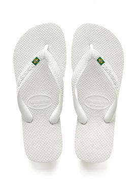 HAVAIANAS Brasil Flip Flops White