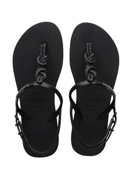  HAVAIANAS Twist Plus Sandals Black 