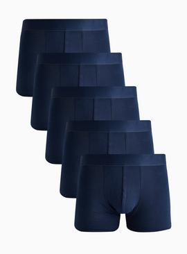 Plain Navy Hipsters 5 Pack