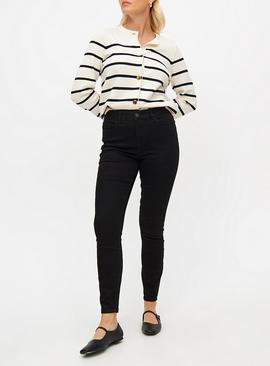 Black Mid-Rise Skinny Fit Denim jeans