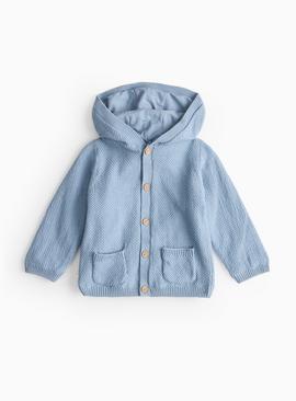 Blue Balloon Hooded Cardigan