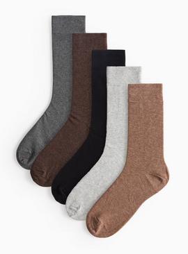 Neutral Soft Grip Ankle Socks 5 Pack