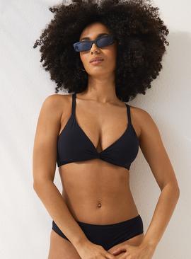 Black Twist Knot Bikini Top