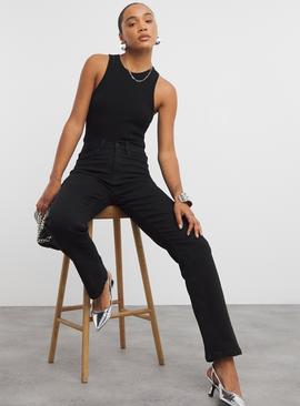 SIMPLY BE 24/7 Straight Jean Black