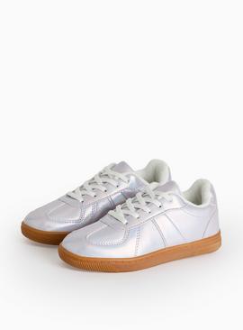 Iridescent Panel Retro Trainers