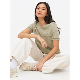 Cut-Out Embroidered T-Shirt