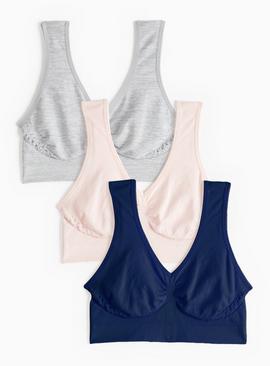 Seamless Non-Wired Crop Top 3 Pack