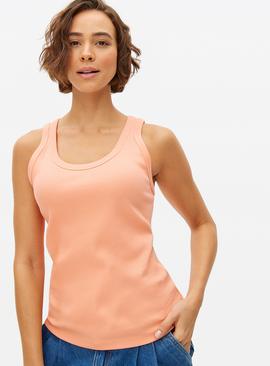 Ribbed Scoop Neck Vest