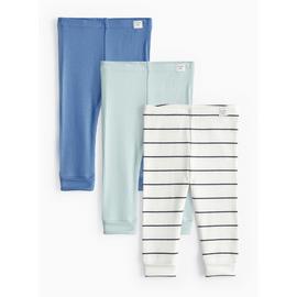 Brighton Blue Stripe Leggings 3 Pack