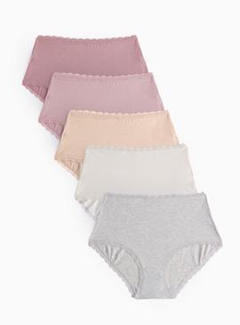 Neutral Soft Modal Blend Full Knickers 5 Pack