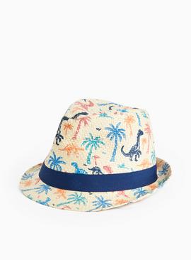 Dino Print Trilby Hat