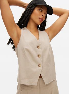 Linen Blend Classic Co-ord Waistcoat