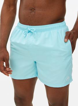 Turquoise Woven Drawstring Swim Shorts