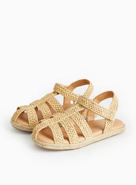 Raffia Fisherman Sandals