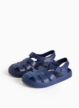 Matte Navy Jelly Sandals