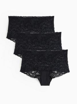 Black Lace Shorts 3 Pack
