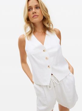 Linen Blend Classic Co-ord Waistcoat