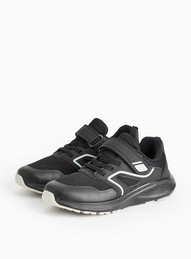 Black Panel Sporty Trainers
