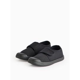 Black Plimsolls School Shoes