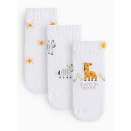 Born In 2025 Slogan Socks 3 Pack