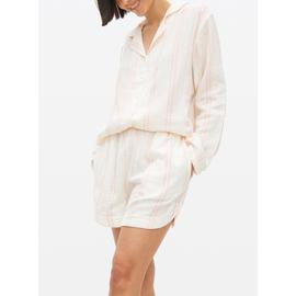 Pink & White Double Cloth Coord Pyjama Shorts