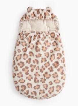Animal Print Borg Footmuff One Size