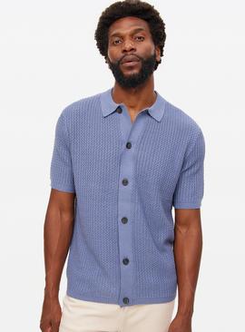 Wave Stitch Button-Through Shirt