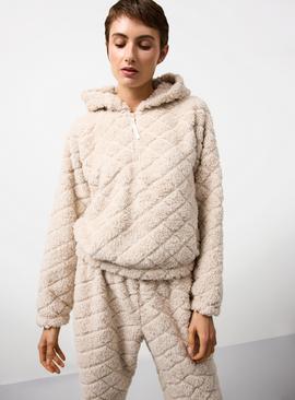 Oatmeal Co-ord Hooded Pyjama Set