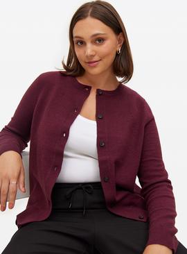 Soft Knit Crew Neck Cardigan
