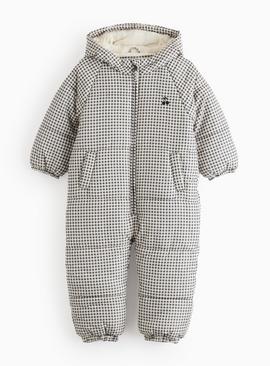 Gingham Quilted Cherry Snowsuit