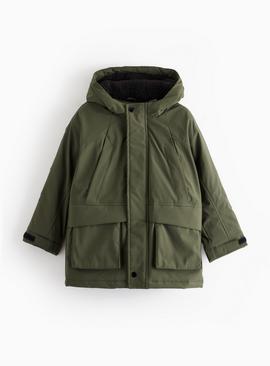 Fleece Lined Parka Coat