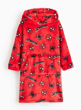 Spider-Man Print Fleece Hooded Blanket
