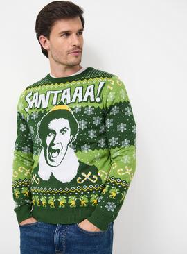 Elf Fairisle Green Christmas Jumper