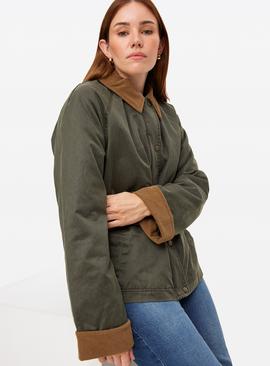 Corduroy Collar Wax Barn Jacket