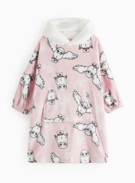 Harry Potter Hedwig Printed Fleece Hooded Blanket